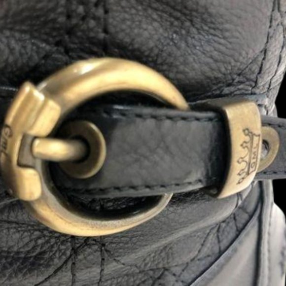 Gianmarco Lorenzi Black Leather Buckle Heeled Boots - Size 37 (Sz. 6) - Picture 5 of 8